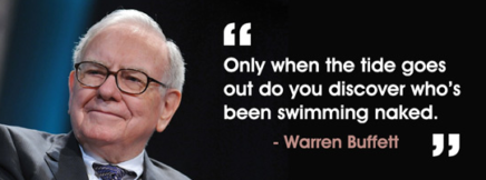 Warren Buffett Quote Only When The Tide Goes Out Do You Discover Who S